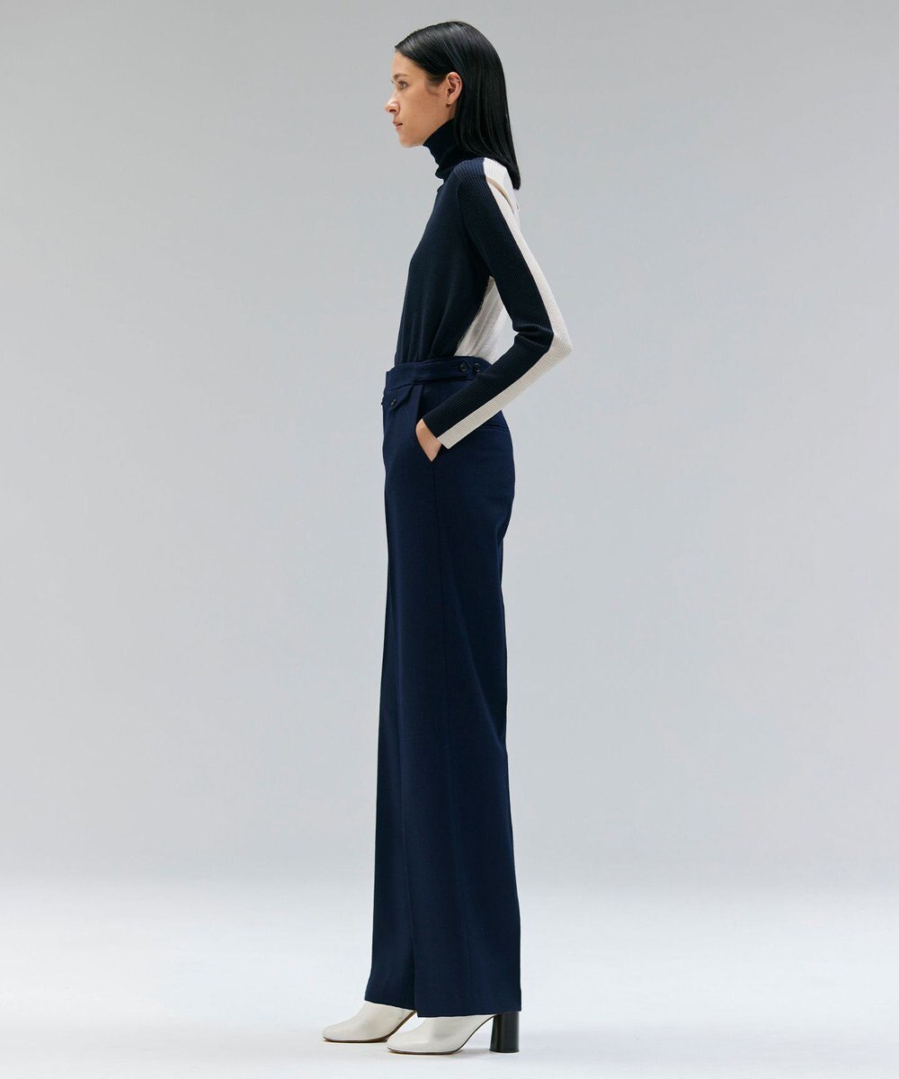 BEIGE， 【洗える・VERY NaVY12月号掲載】LA MONNAIE / バイカラーウールタートルニット 