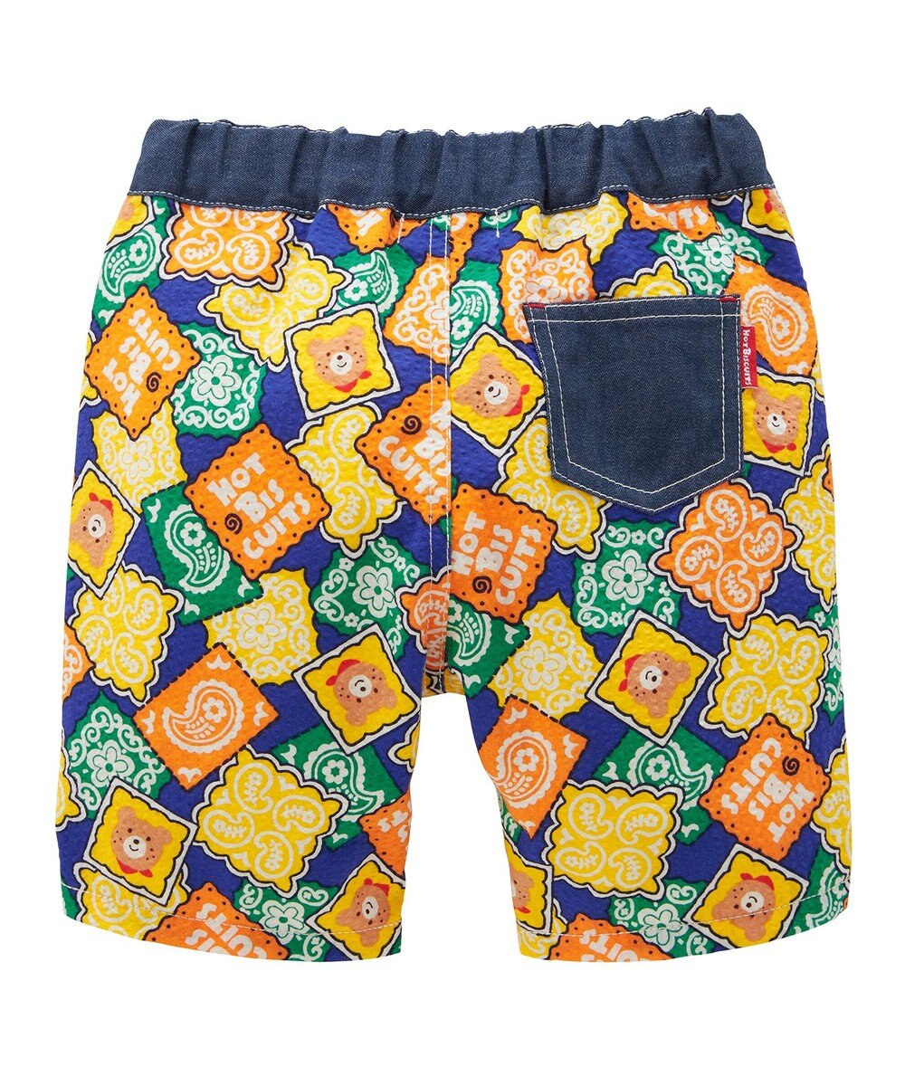 MIKI HOUSE HOT BISCUITS 【80-120cm】 バンダナ柄 6分丈ハーフパンツ 