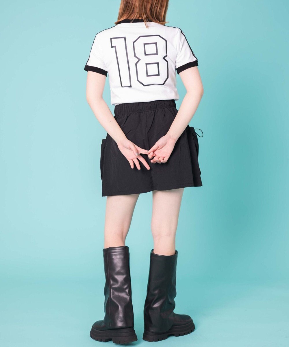 WEGO ドローコードナイロンミニスカパン 