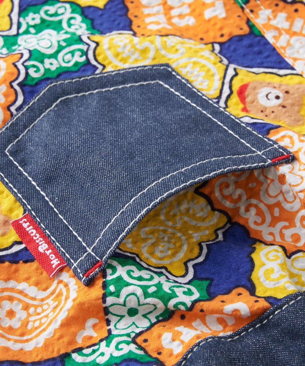 MIKI HOUSE HOT BISCUITS 【80-120cm】 バンダナ柄 6分丈ハーフパンツ 