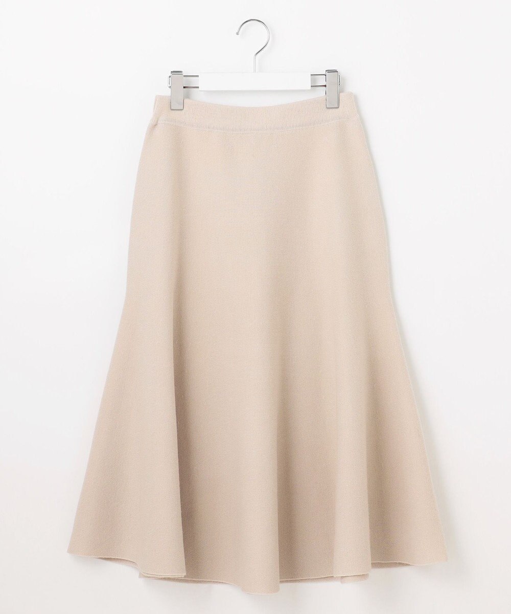 自由区 【セットアップ対応・洗える】ウールミラノニット スカート 
