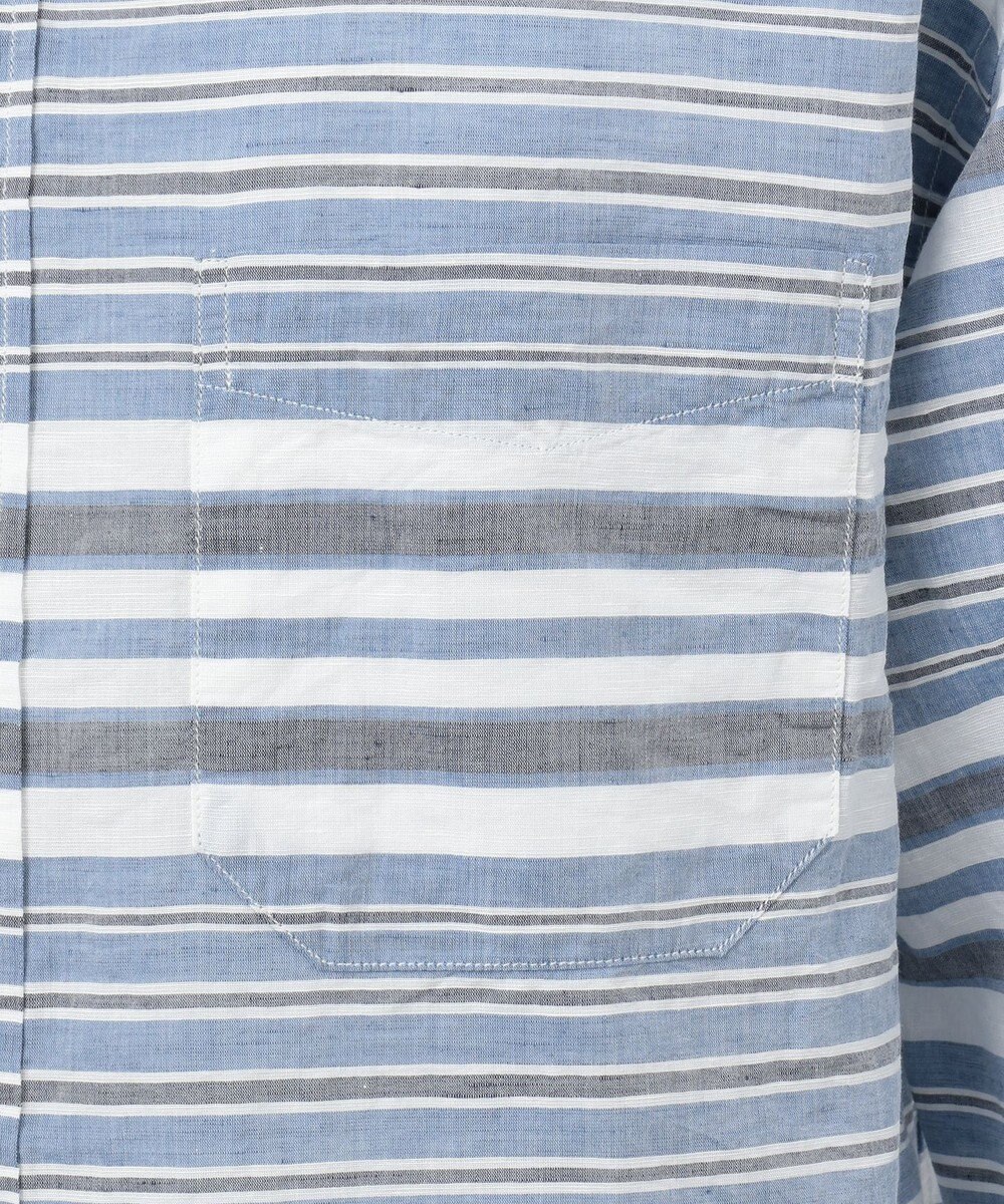 JOSEPH ABBOUD MOUNTAIN 【SPACE】OGビッグボーダー シャツ 