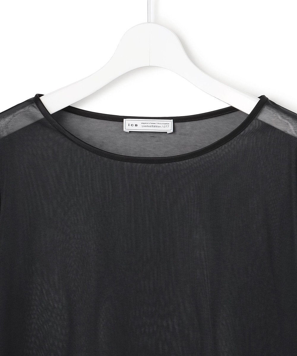 ICB 【WEB＆一部店舗限定】SheerSerika ボートネックプルオーバー 