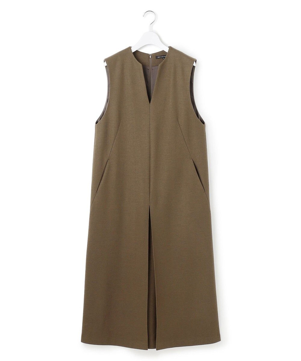 23区 S ウールミルドジャージー ボックスタック ジャンパースカート 