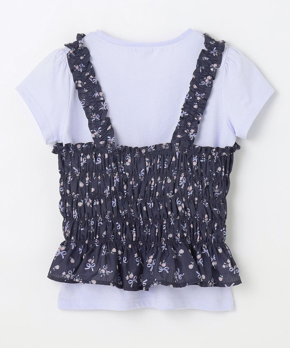 ANY KIDS フラワー×リボン ビスチェ付きTシャツ 