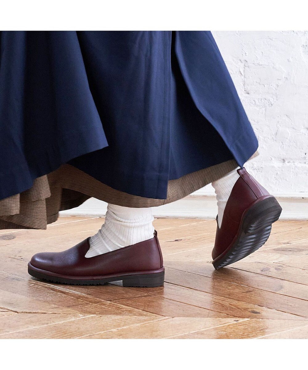 ing <ing>【サスティナブル】ボリュームソールスリッポンシューズ 