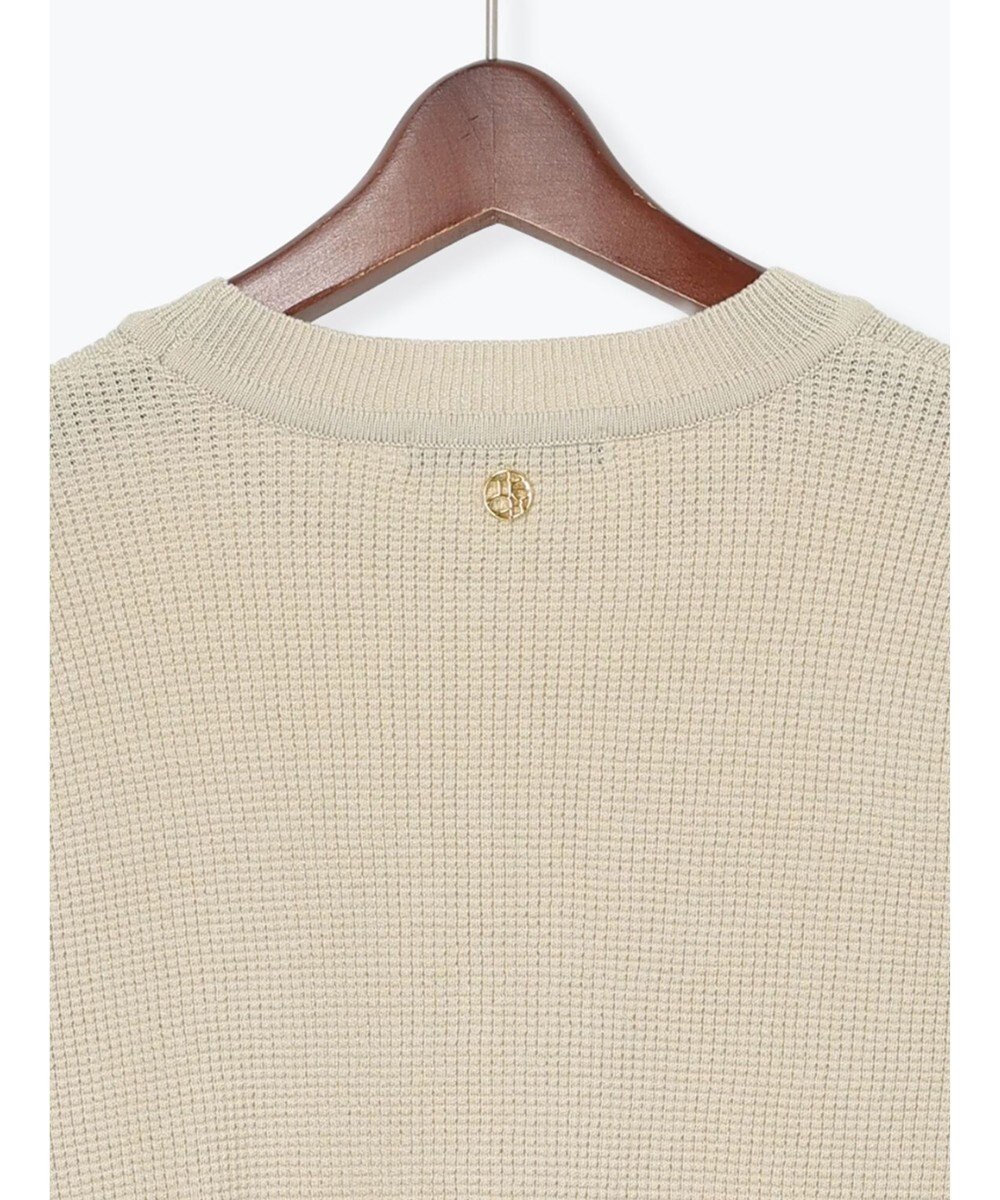 Te chichi チャーム付きワッフルニットプルオーバー 