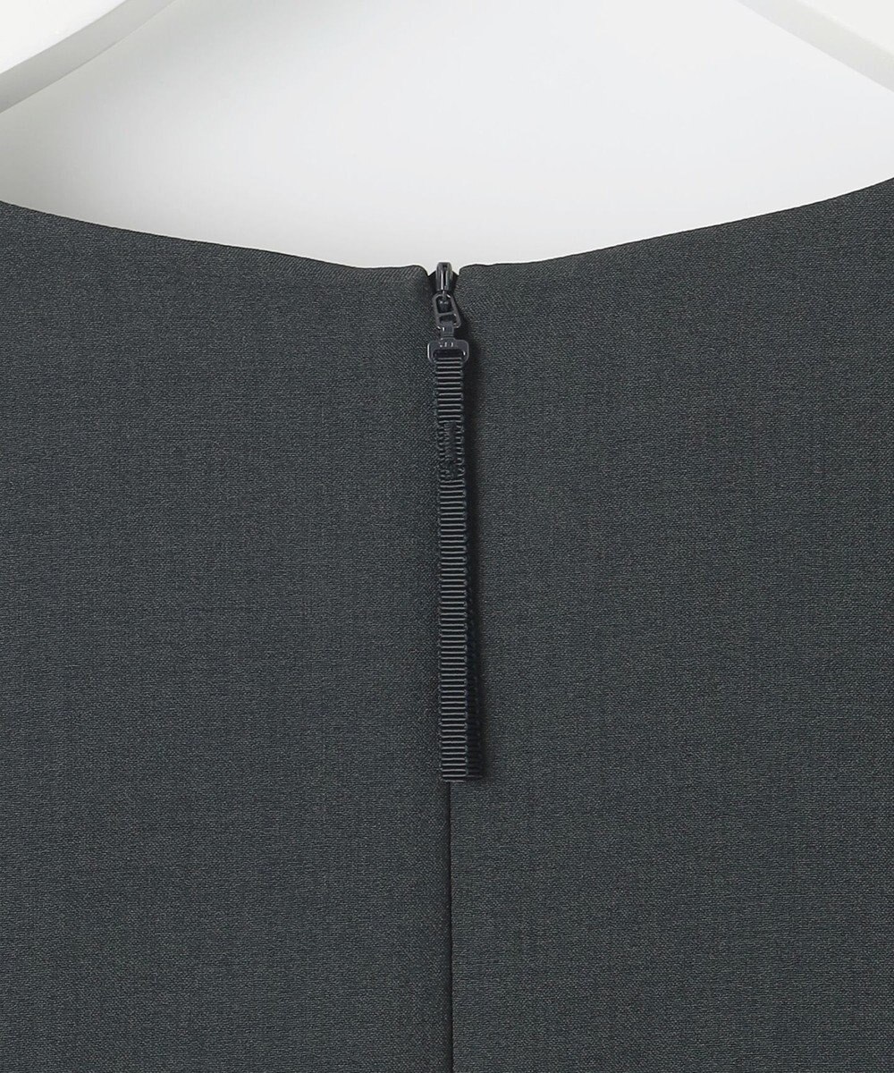 自由区 L 【17号サイズまで展開・カタログ掲載・UVカット・洗える】ウーステッドライク ワンピース 