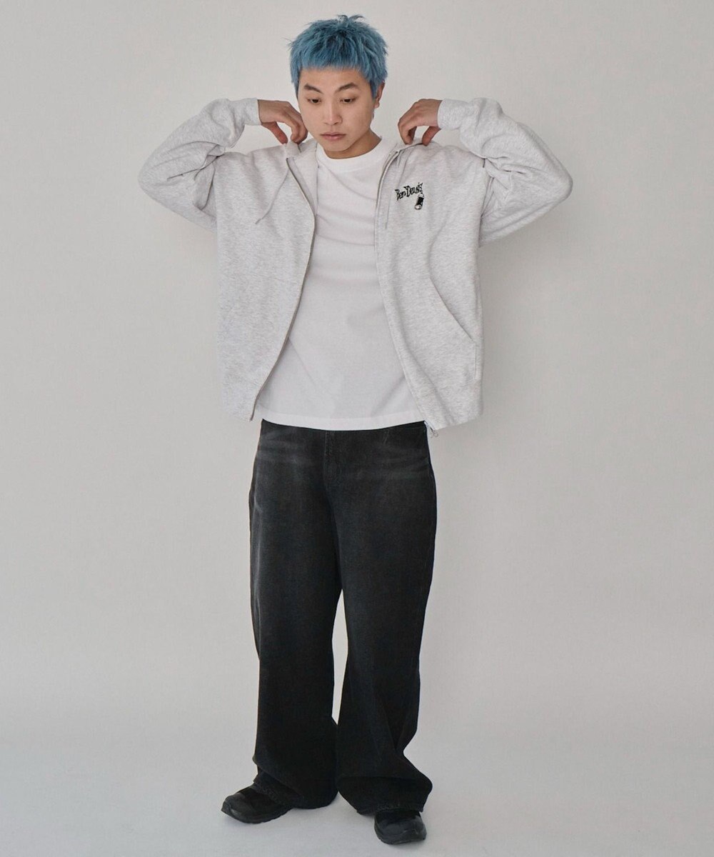 WEGO 【ユニセックス着用ITEM/MLサイズ展開】別注BENDAVISグラフィックジップパーカー 