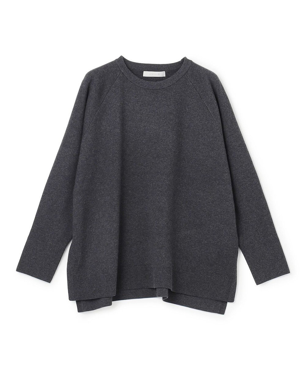 UNFILO コットンカシミヤニット クルーネック 