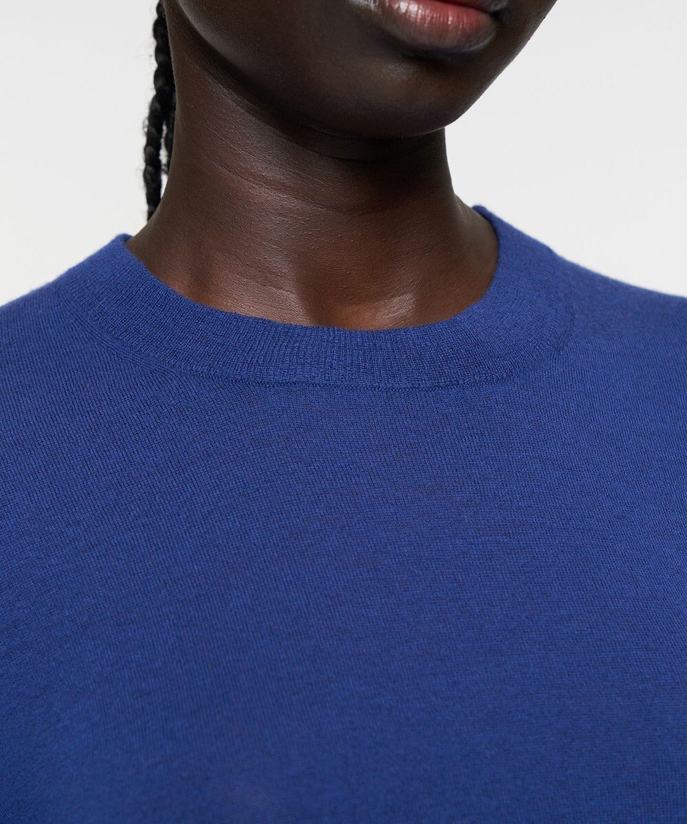 JOSEPH 【洗える】キャッシュエアー　ラウンドネックニット 