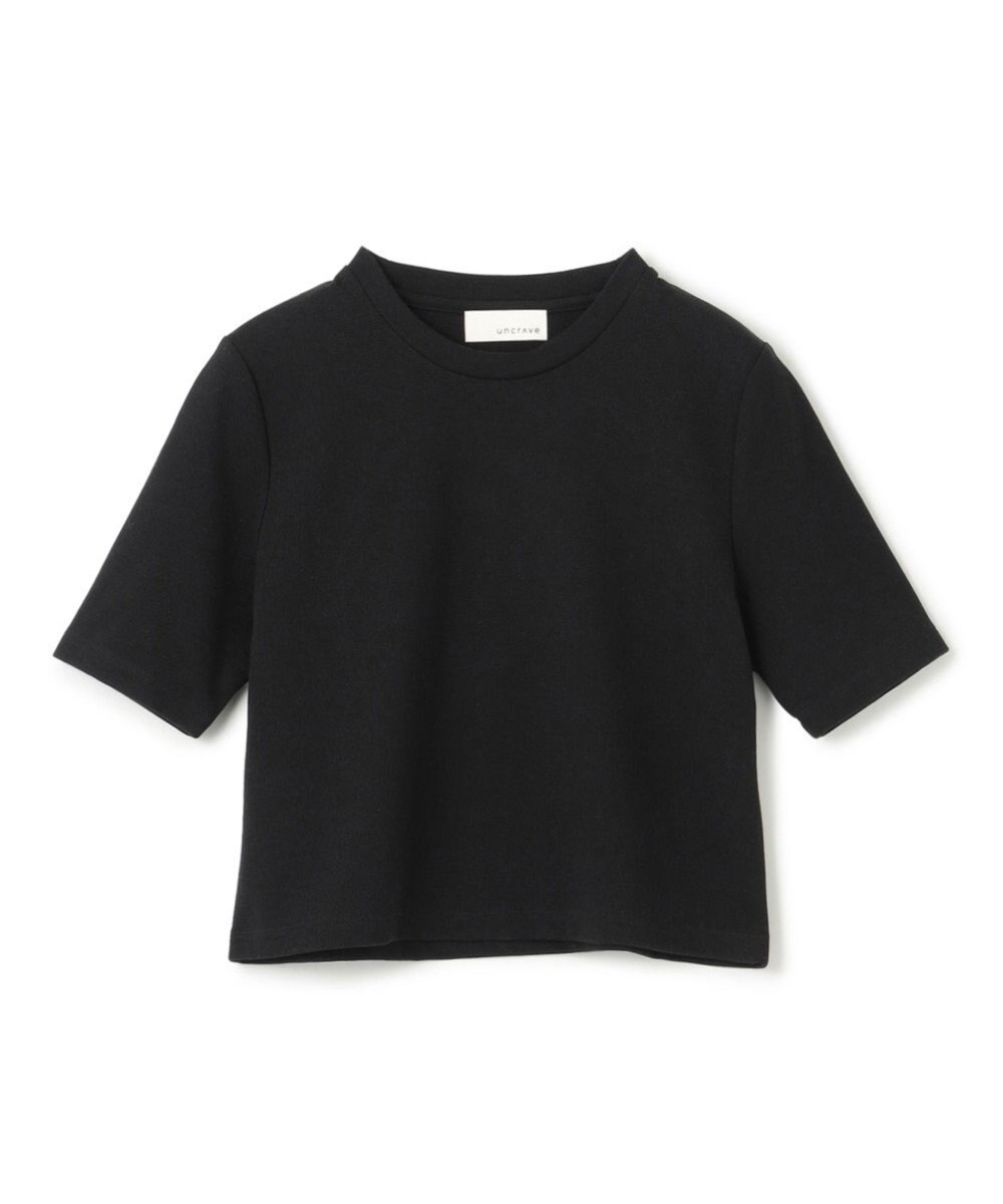 uncrave コットンミラノ ショート丈 Tシャツ（uncrave WHITE） 