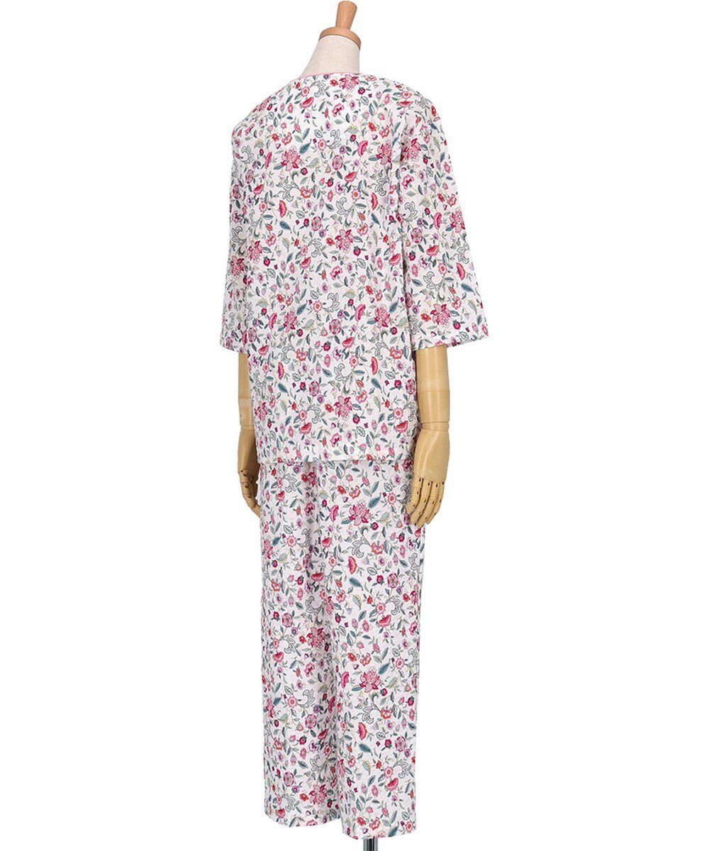 WACOAL ワコール_リラックス＆スリープ パジャマ 7分袖 長袖 長ズボン 綿100%(本体) ミントン レディース NDT255 /ワコール 