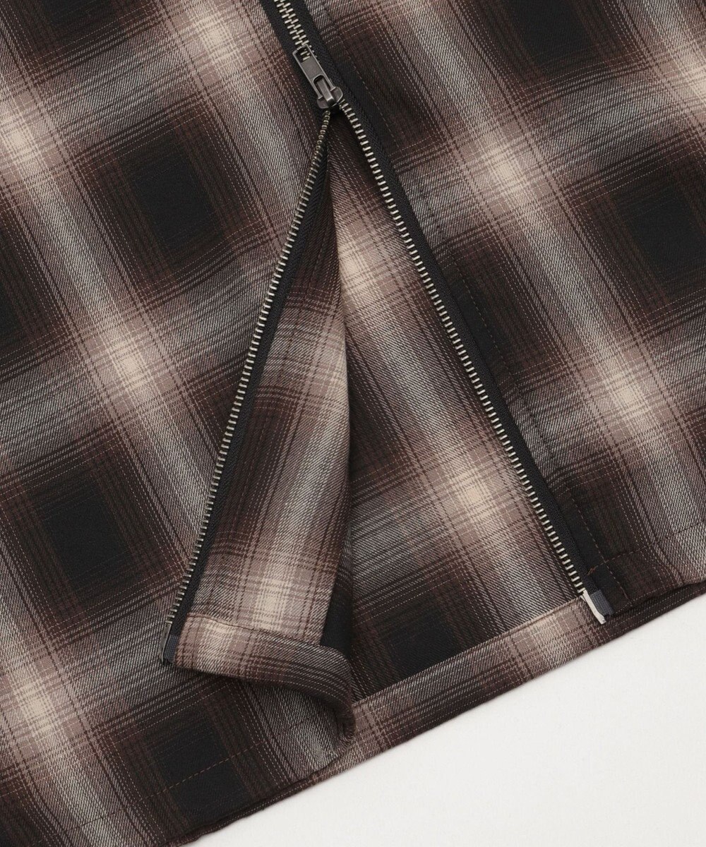 WEGO 【ユニセックス着用ITEM/MLサイズ展開】オンブレチェックシャツジャケット 