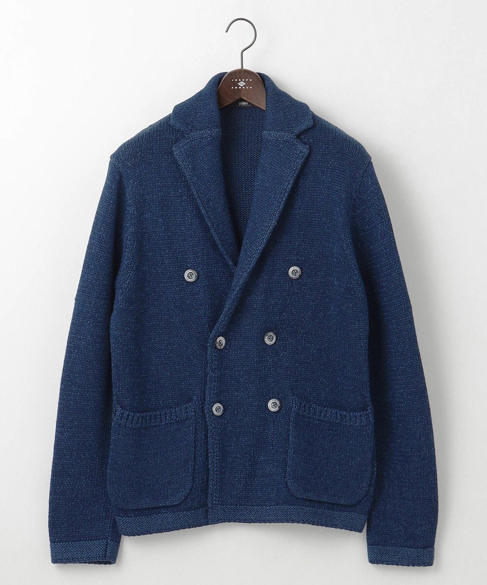 JOSEPH ABBOUD 【イタリア糸使用】コットンリリヤーン ニット ジャケット 