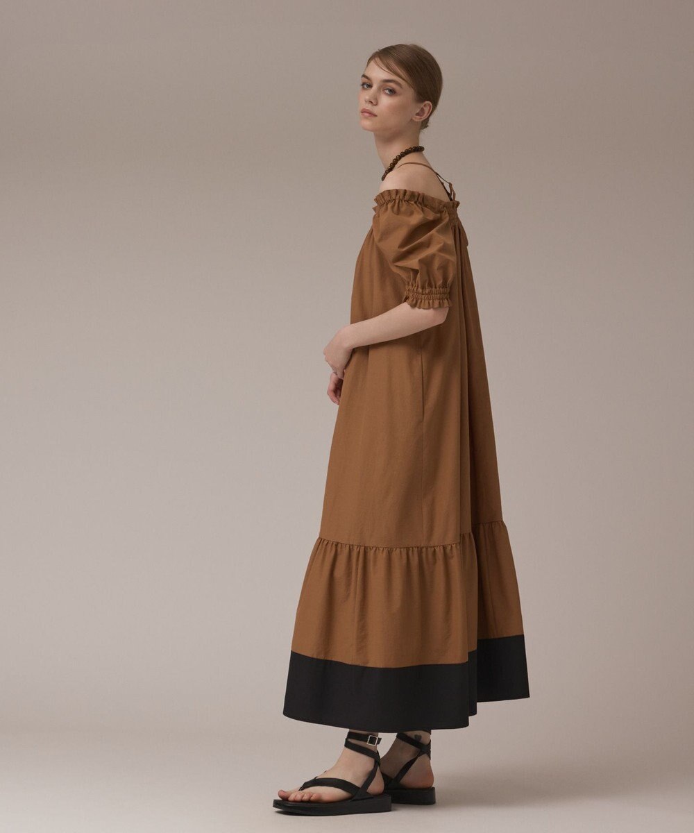 GRACE CONTINENTAL ギャザーロングワンピース 