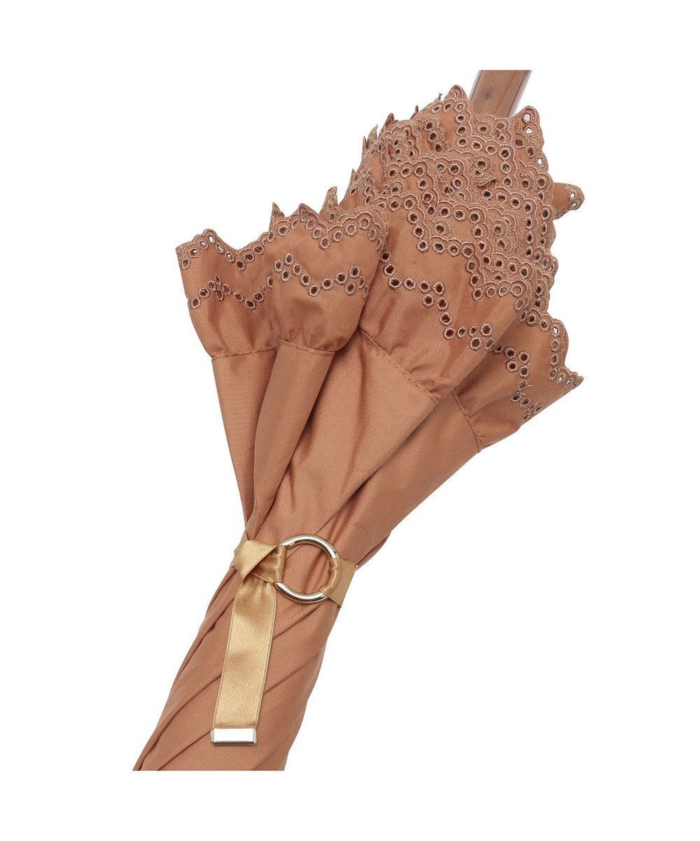 MOONBAT GRACY(グレイシー) 晴雨兼用日傘 長傘 T/C Eyelet lace Frill 