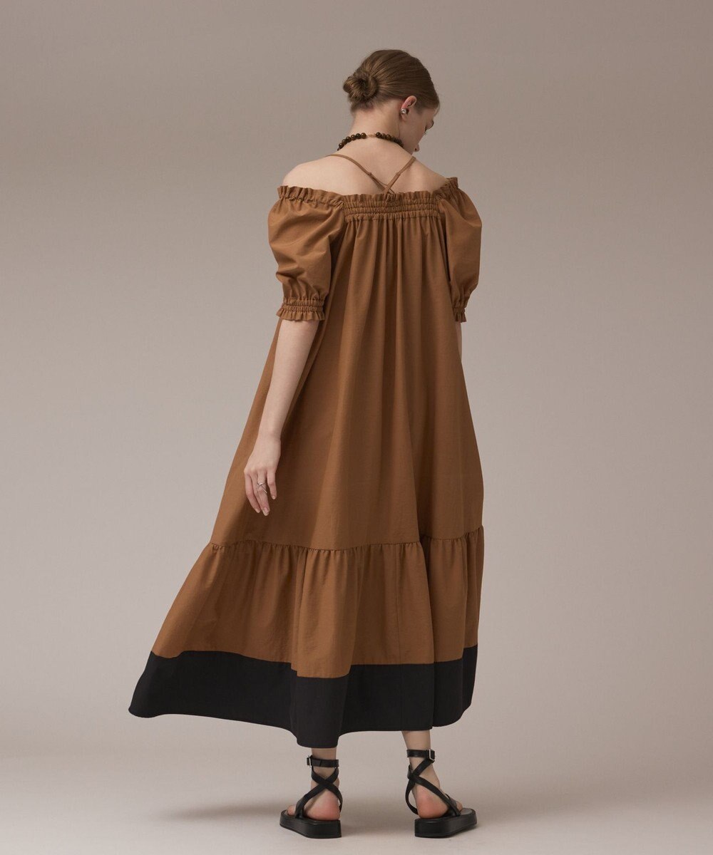 GRACE CONTINENTAL ギャザーロングワンピース 