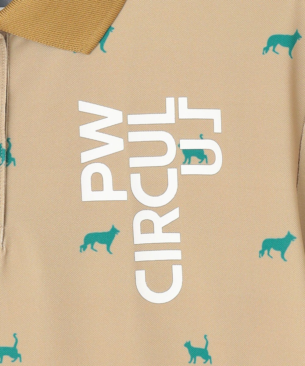 PW CIRCULUS 【WOMEN】【ストレッチ / UVケア】アニマルプリント カノコ ポロシャツ ゴルフウェア レディース 