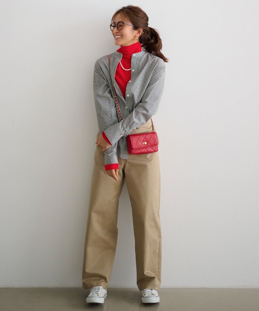 23区 【CLASSY.1月号掲載】CANCLINI バンドカラー シャツ 