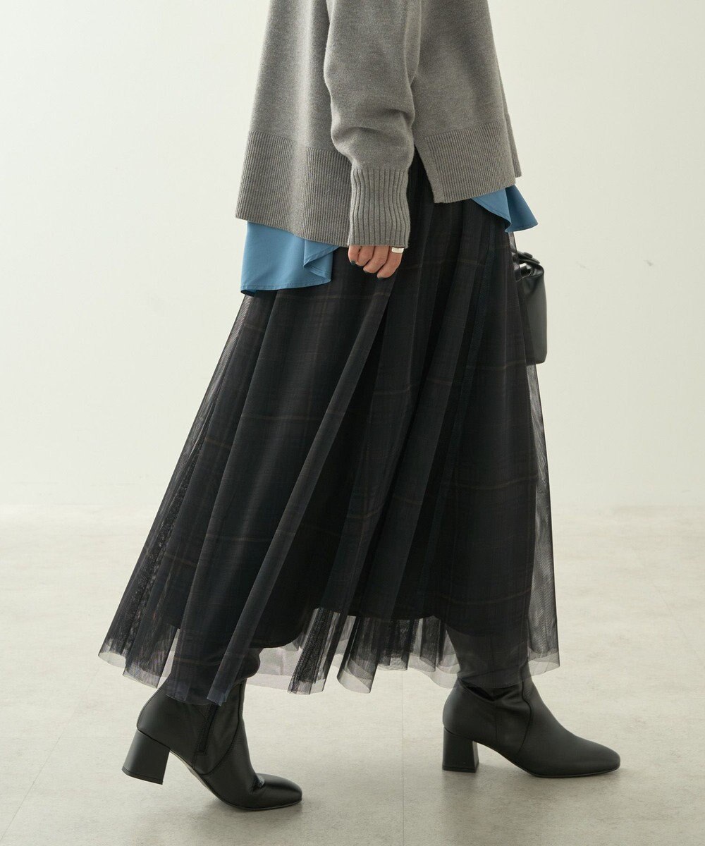 AMERICAN HOLIC チュールギャザースカート 