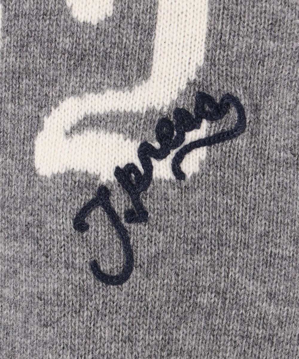 J.PRESS MEN 【NYUZELESS】1902 クルーネックロゴ ニット 