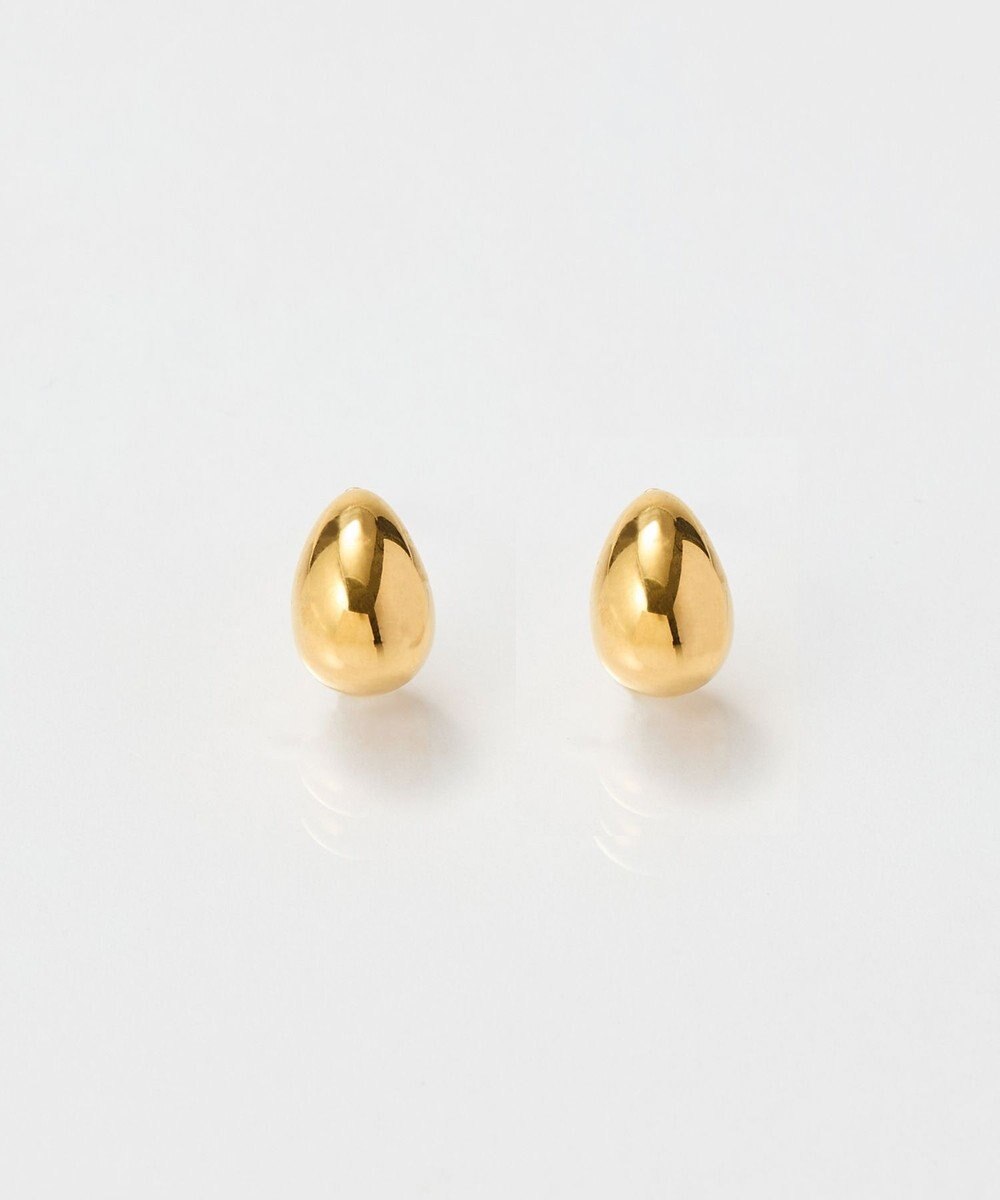 Phoebe 【金属アレルギー対応】プックリハーフフープミニピアス　ゴールド/サージカルステンレス 