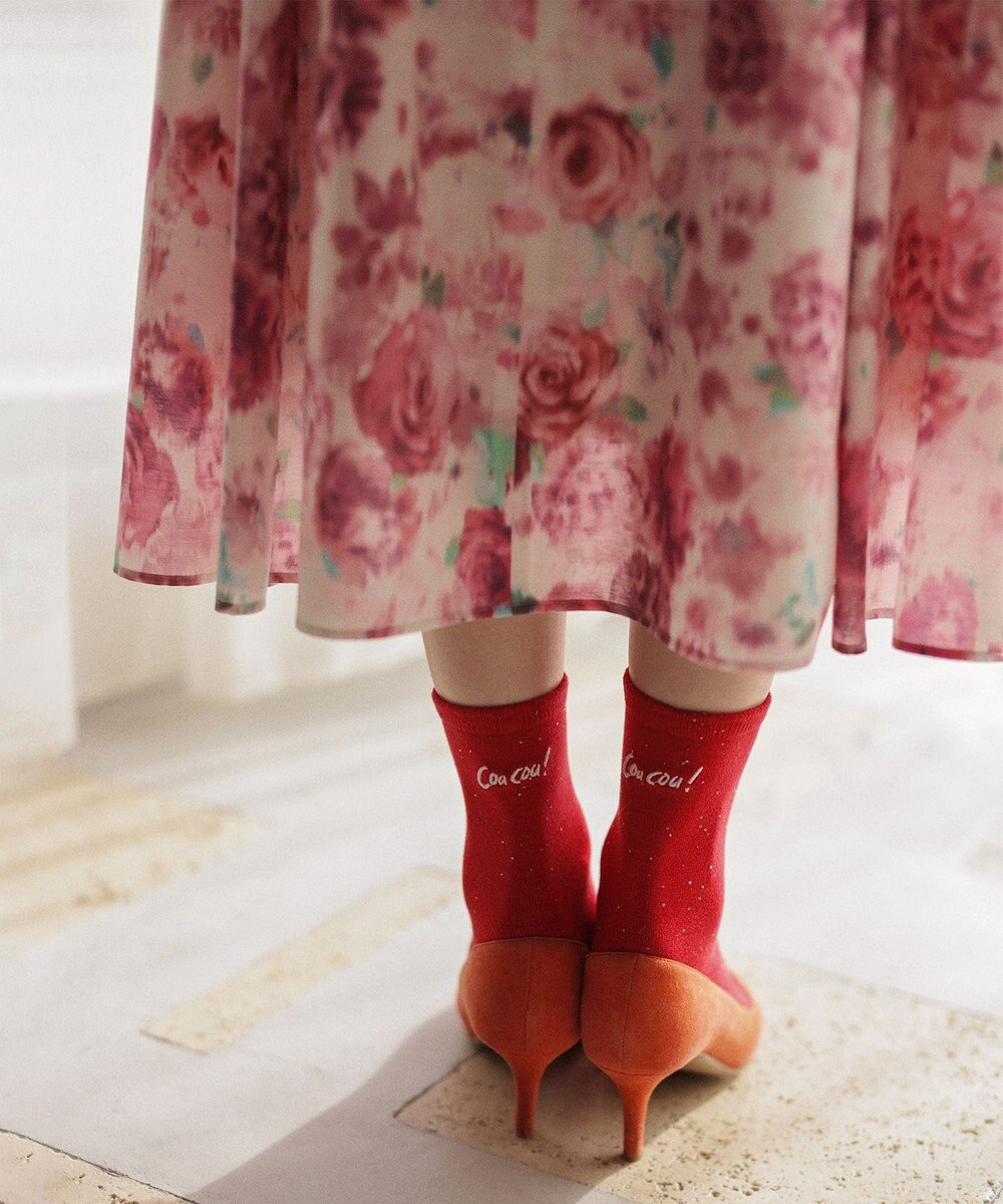 組曲 【Flower Collection】スパンコール ソックス 