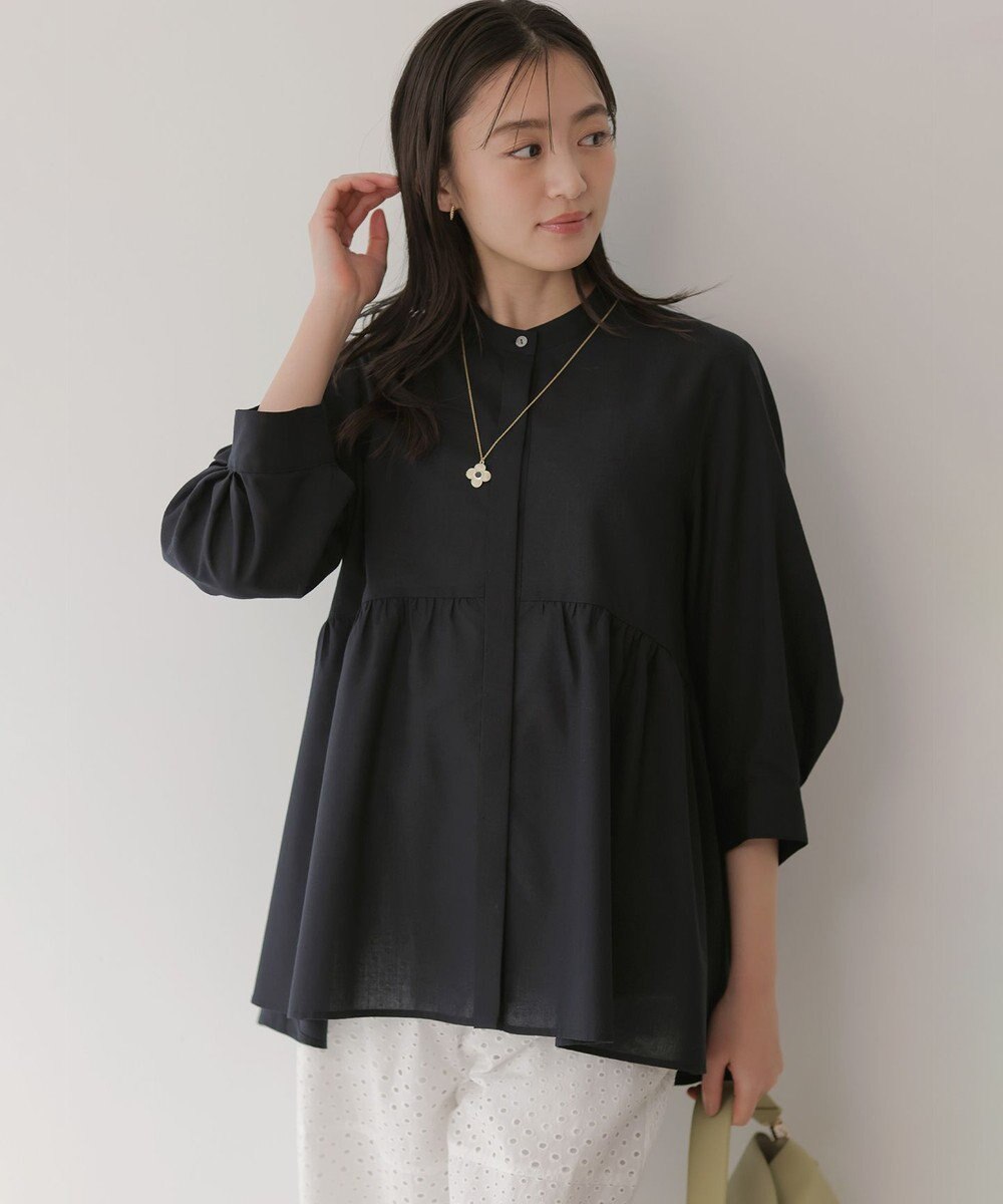 組曲 ニューリヨセルシャーティングペプラム ブラウス 