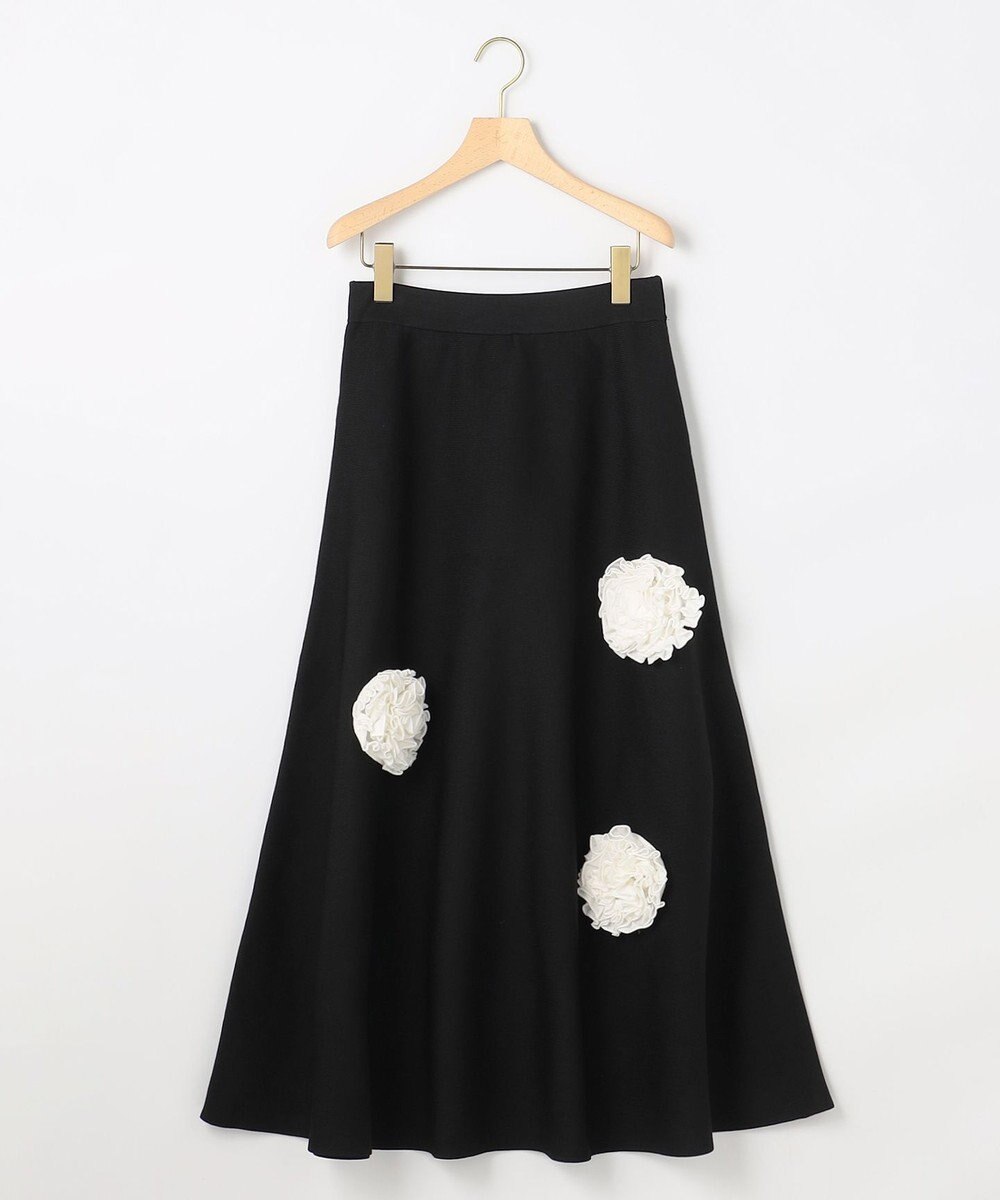 組曲 S 【組曲×setsuko sagittaire】ボンボンフラワーニット スカート 