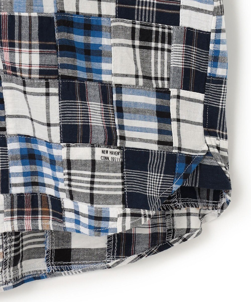 J.PRESS MEN パッチワーク プルオーバーシャツ 