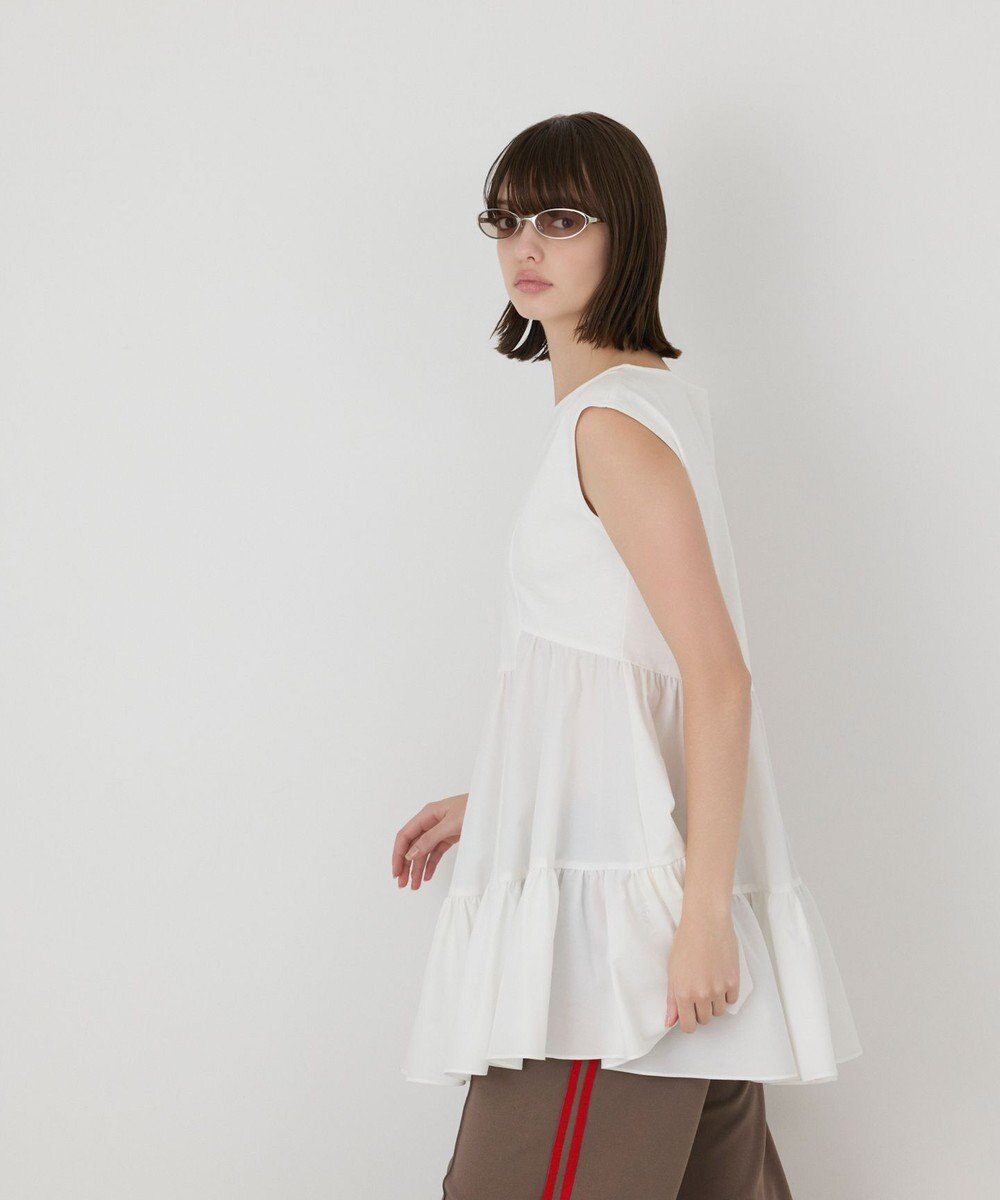 GRACE CONTINENTAL フレア切替カットトップ 