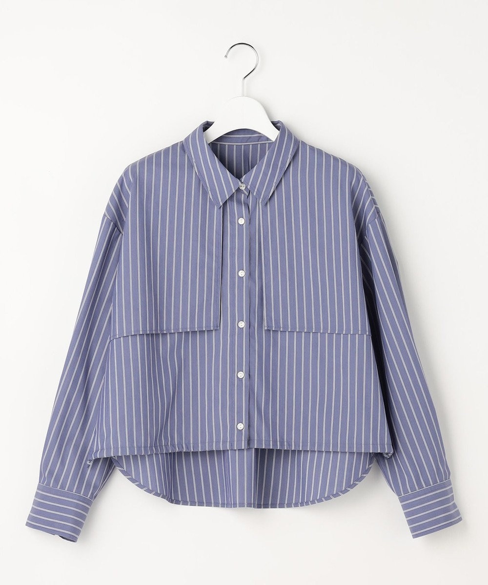 ANY SIS クロップドヨークハオリ シャツ 