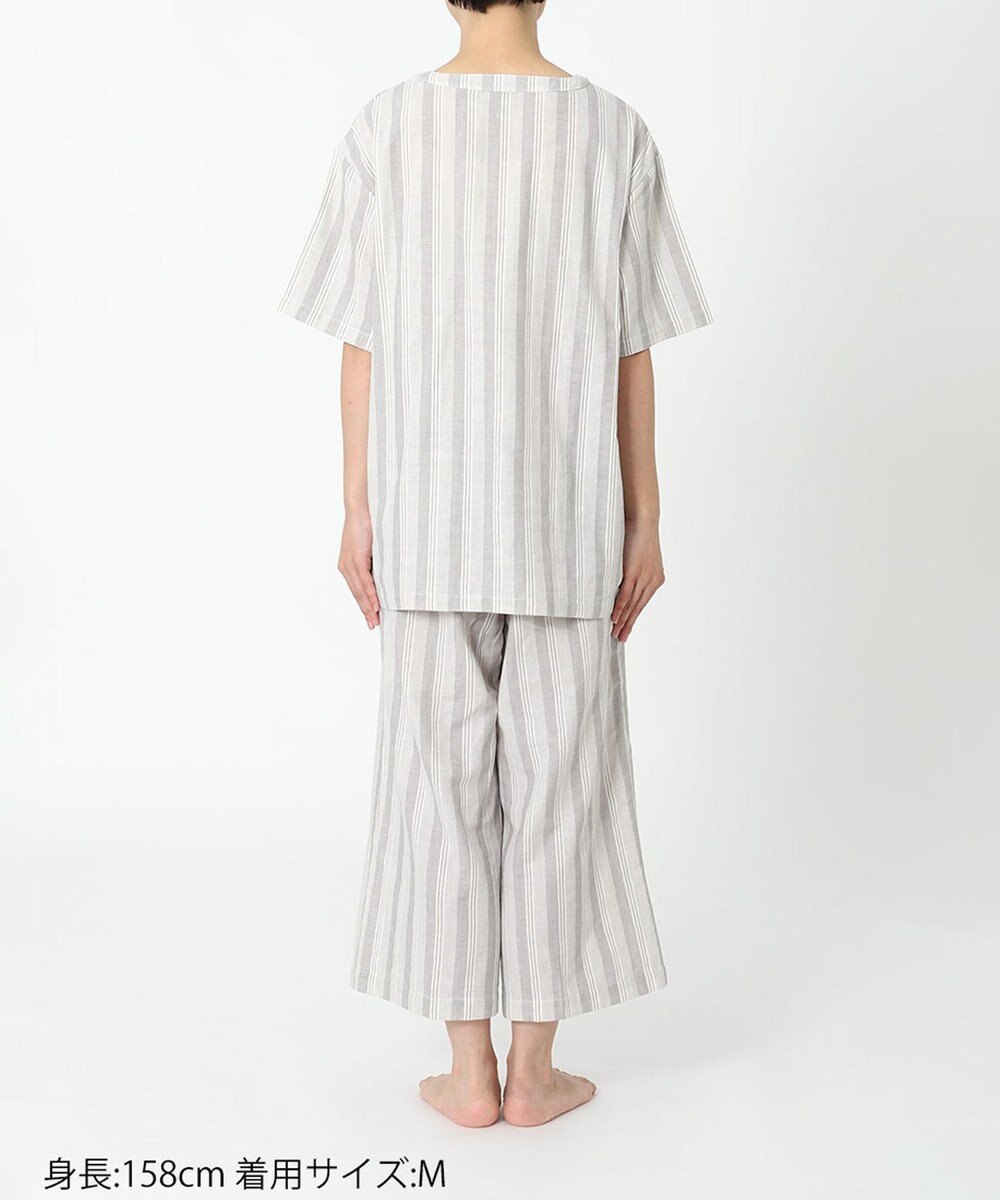 ワコール／睡眠科学 パジャマ 5分袖 半袖 8分丈 綿100%(本体) レディース YDT146 睡眠科学／ワコール 