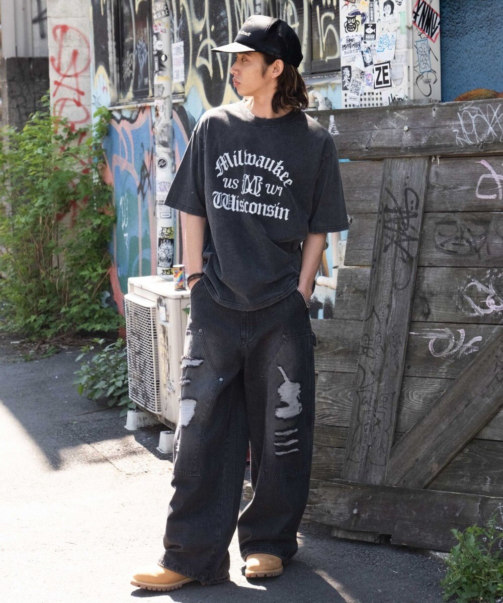 WEGO 【ユニセックス着用ITEM/MLサイズ展開】ブリーチヴィンテージグラフィックT（SS） 