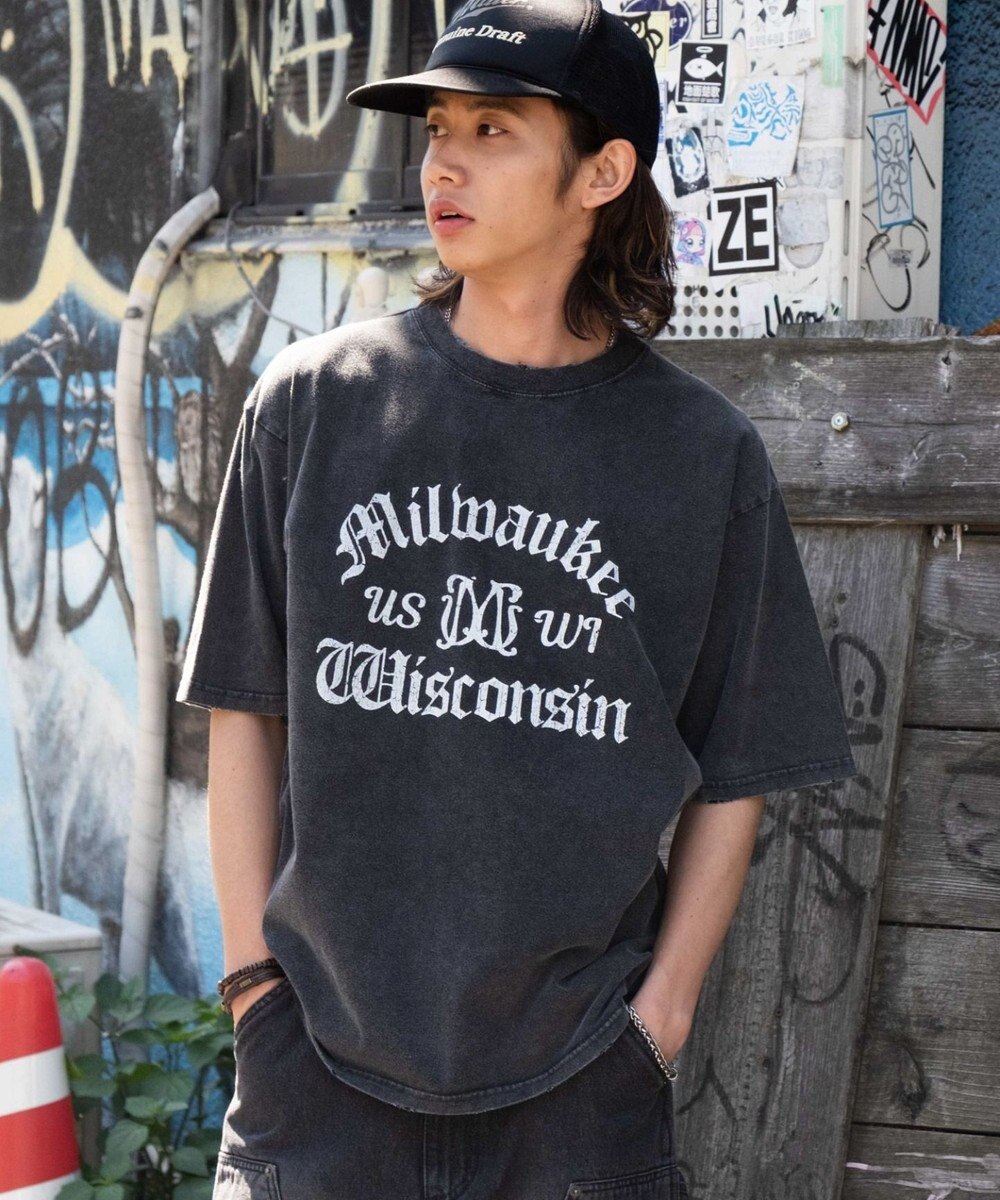 WEGO 【ユニセックス着用ITEM/MLサイズ展開】ブリーチヴィンテージグラフィックT（SS） 