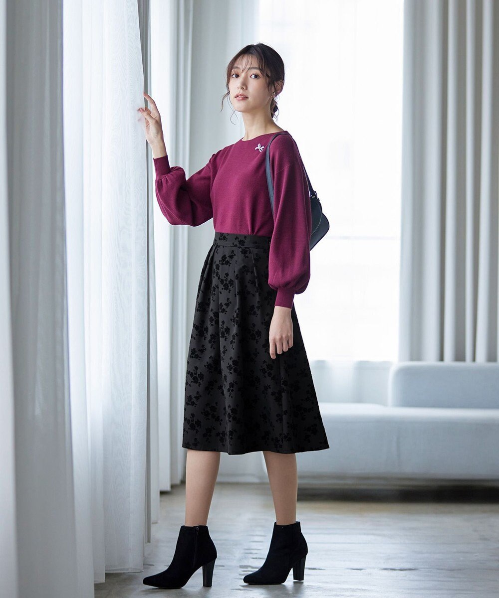 Tiaclasse 【洗える】フロッキースカート 