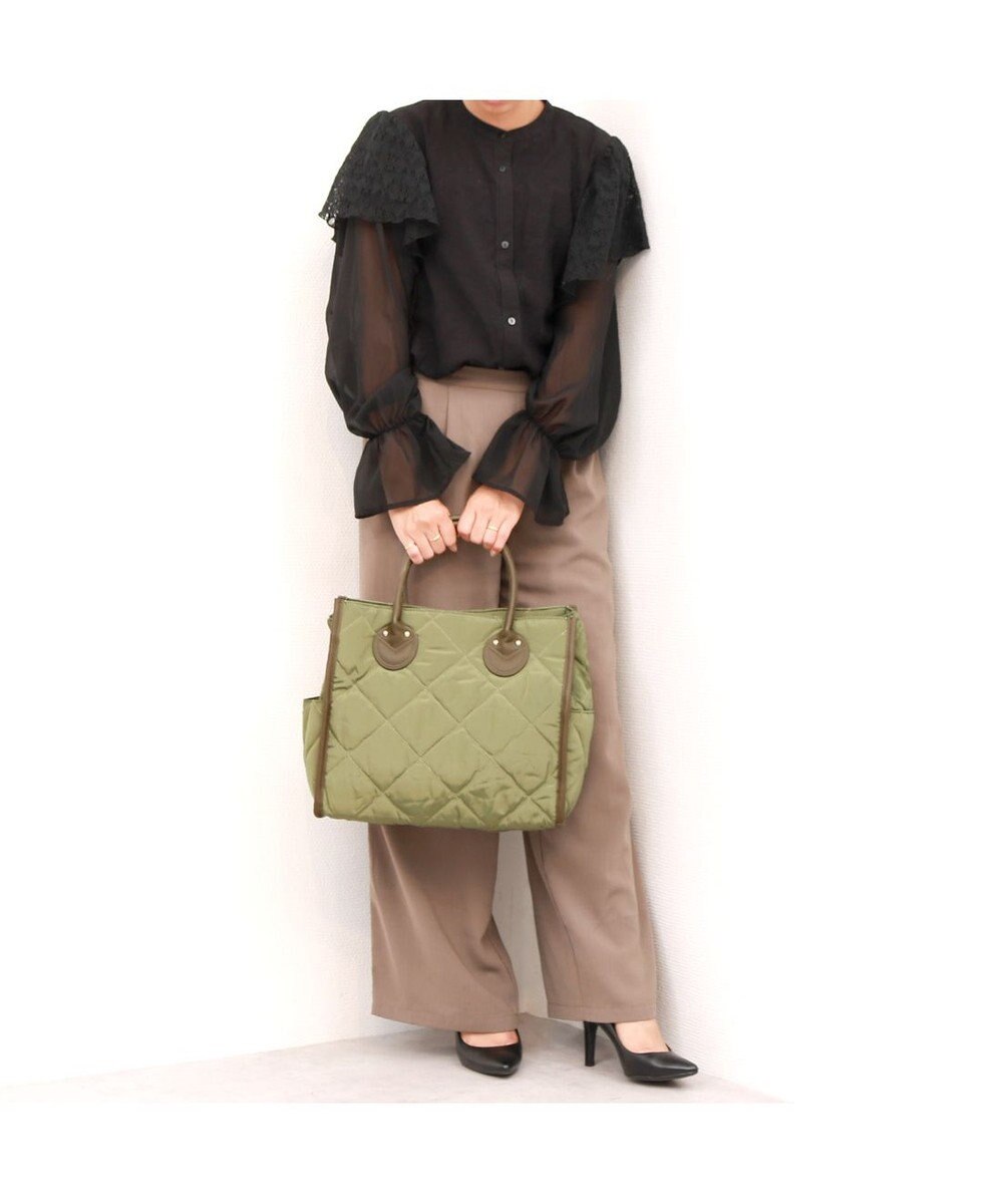 UNBILLION 【テレビ ドラマ着用アイテム】カシュカシュ cachecache / キルティングスクエアトートバッグM 