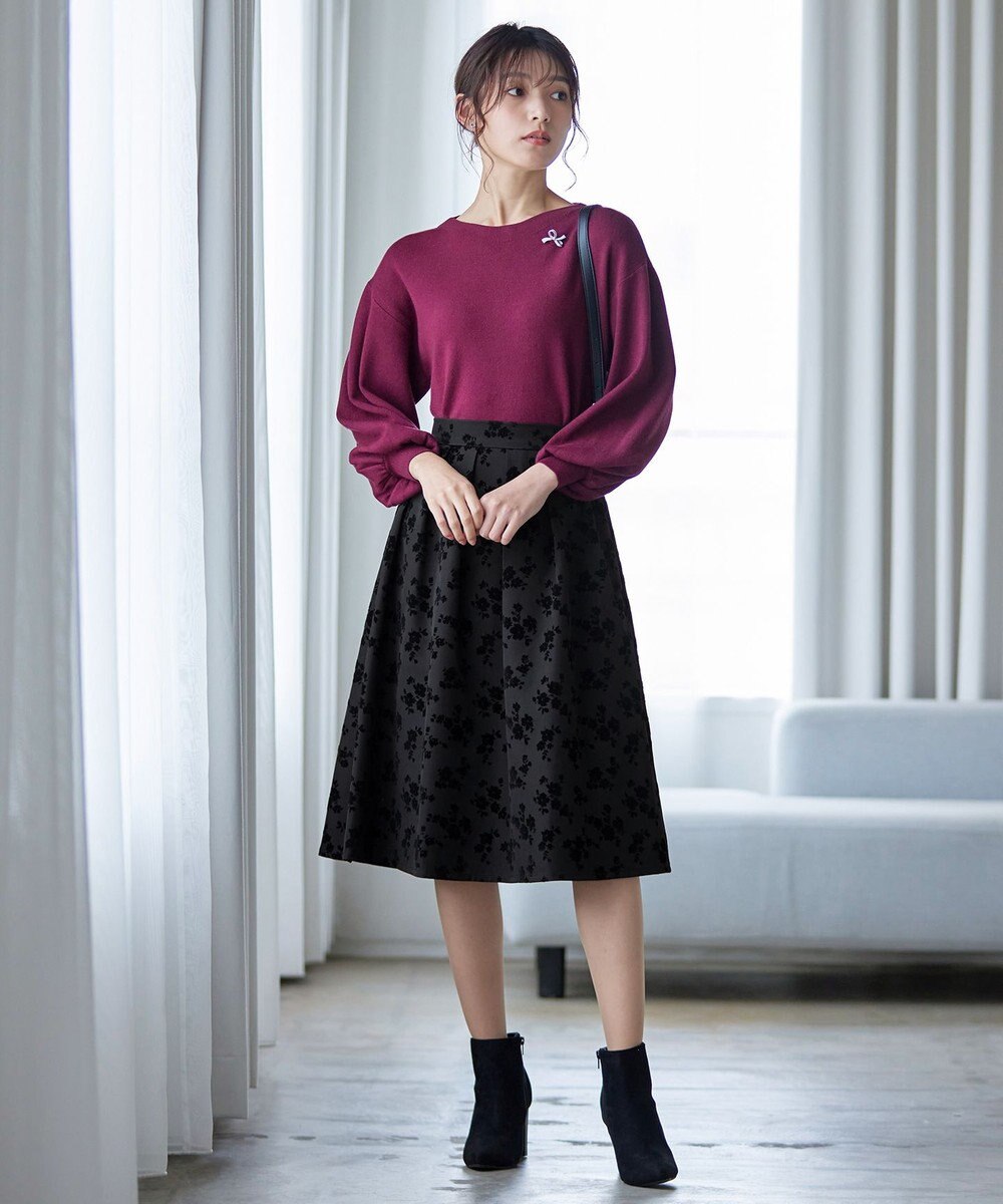 Tiaclasse 【洗える】フロッキースカート 