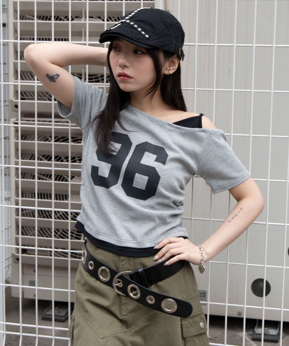 WEGO レイヤードドッキングワンショルちびT 