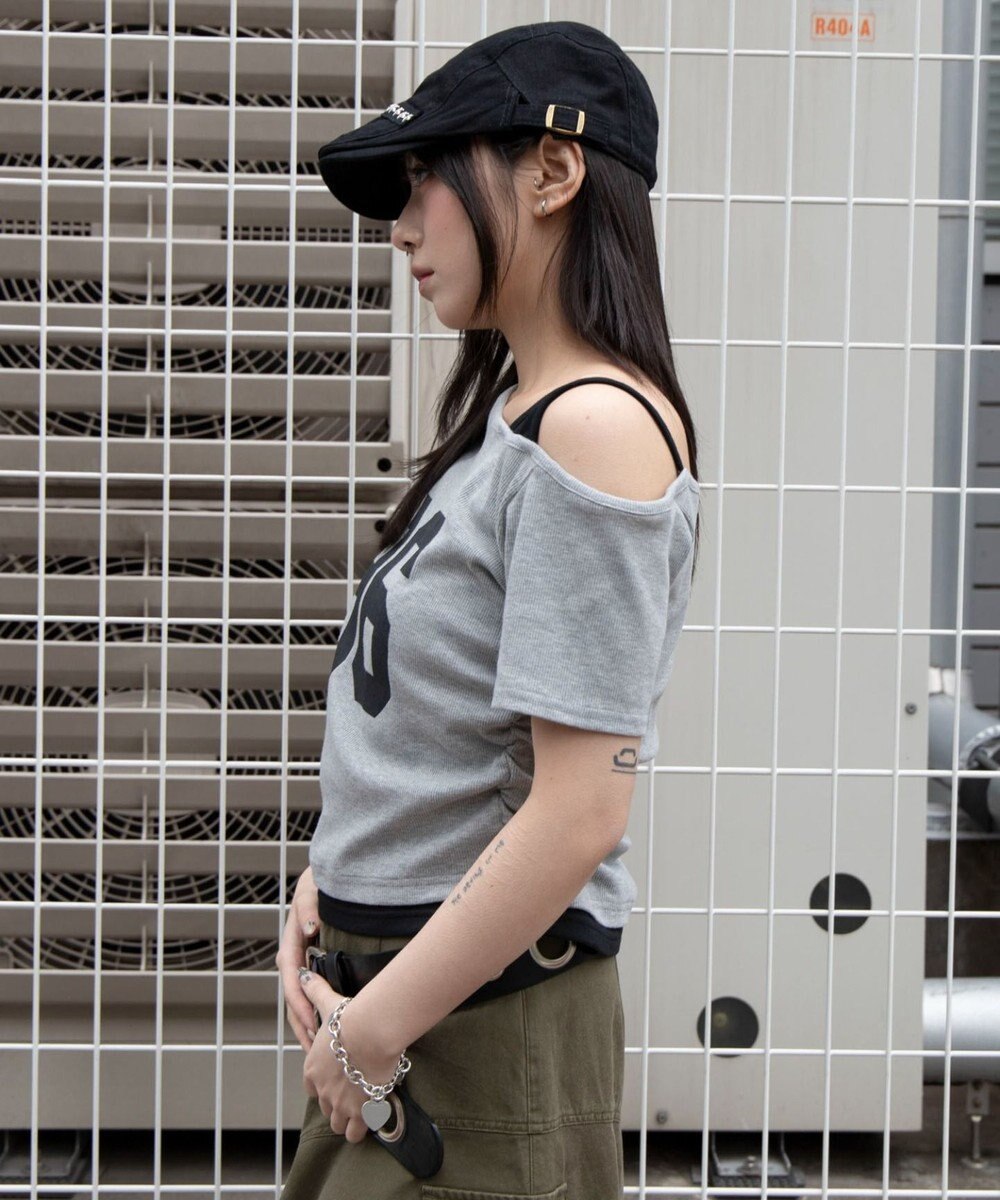 WEGO レイヤードドッキングワンショルちびT 