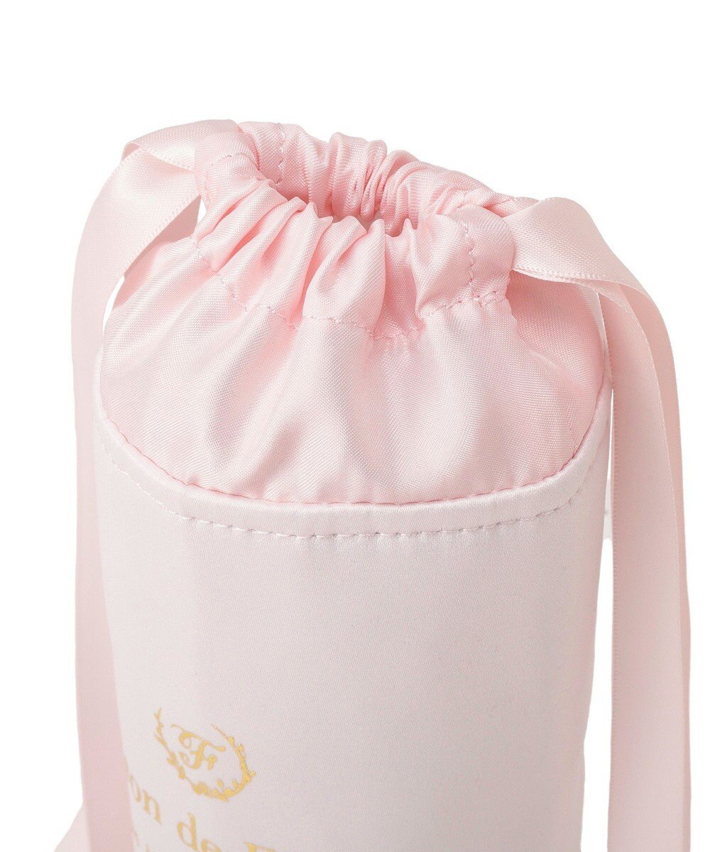 Maison de FLEUR 【保冷機能付き】サテン巾着ボトルケース 