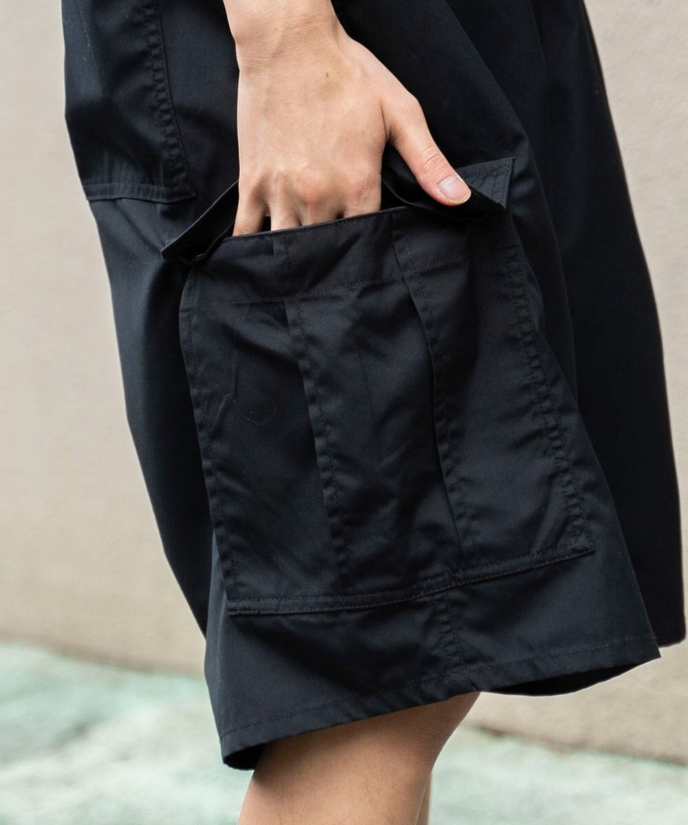 WEGO 【ウエストゴム/手洗い可】ワイドカーゴショーツ 