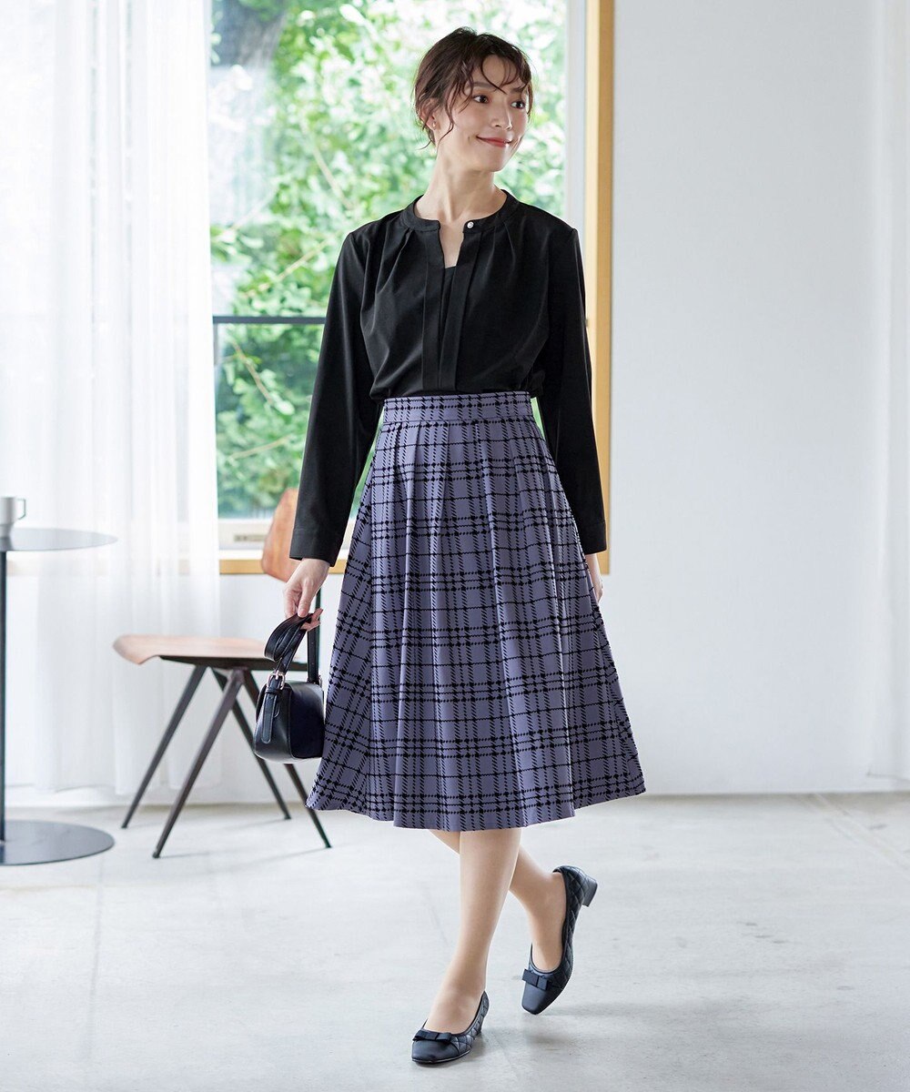 Tiaclasse 【洗える】フロッキースカート 