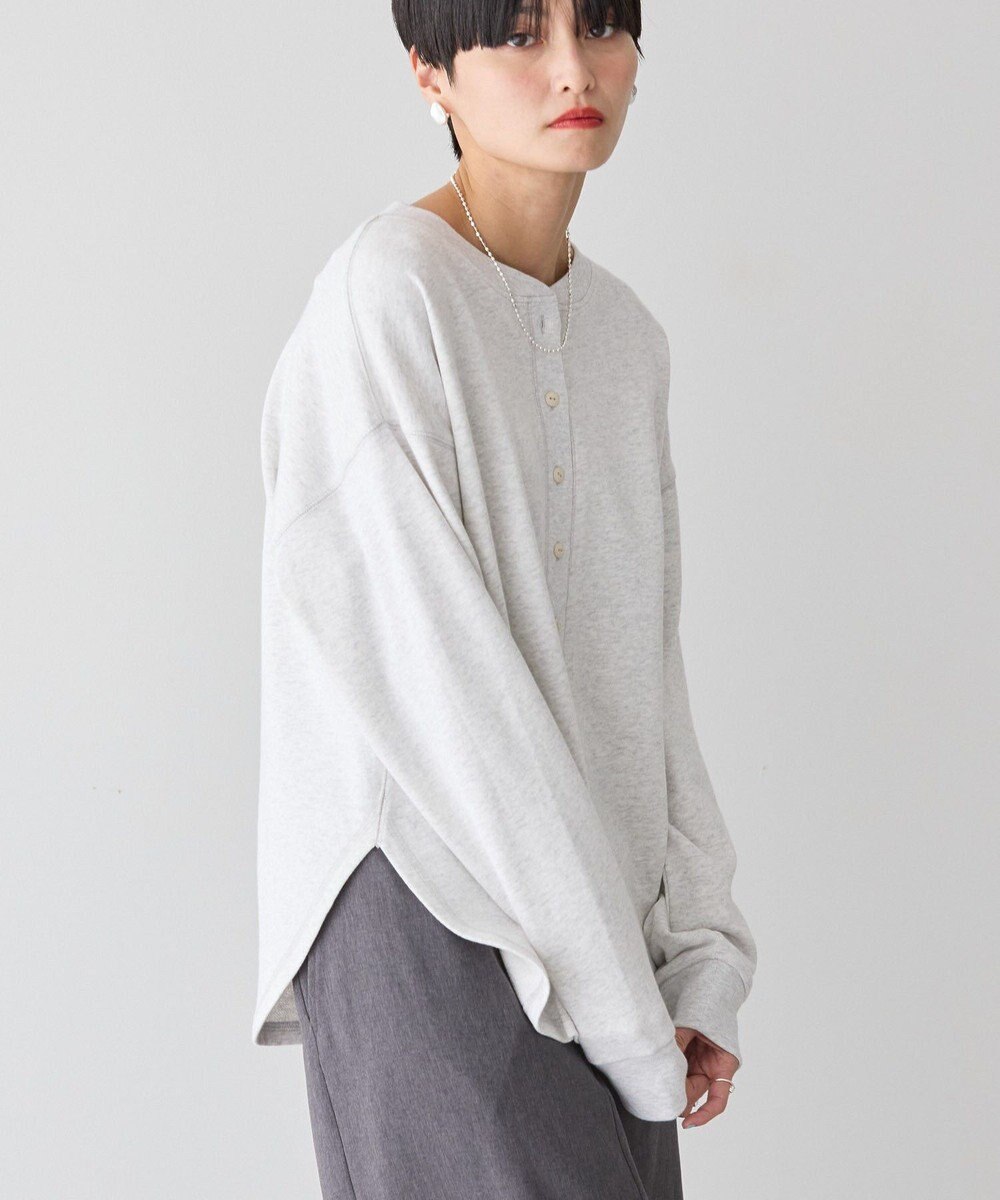 AMERICAN HOLIC ヘンリーネックラウンドミニ裏毛プルオーバー 