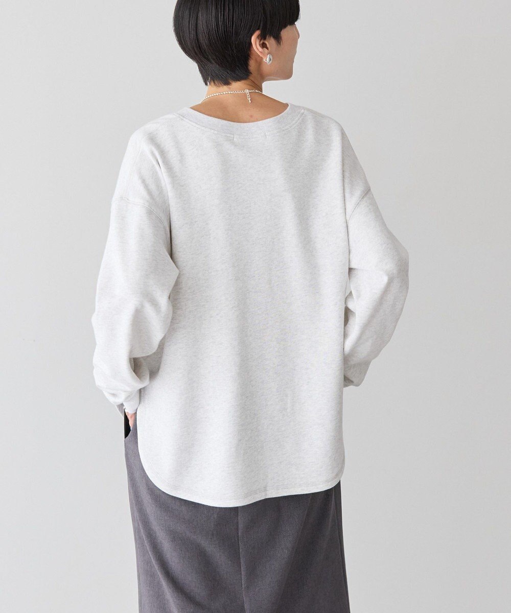 AMERICAN HOLIC ヘンリーネックラウンドミニ裏毛プルオーバー 