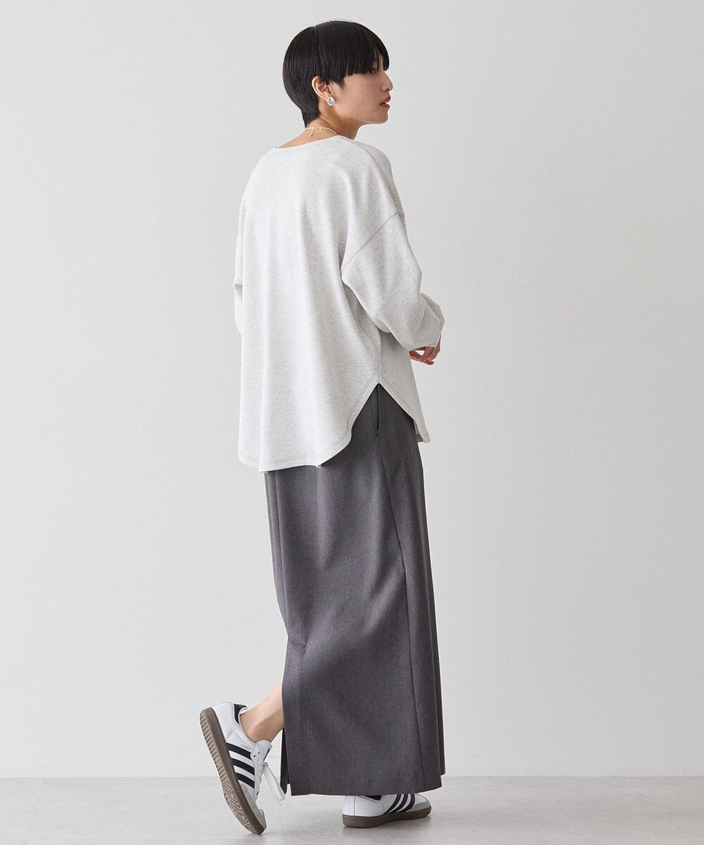 AMERICAN HOLIC ヘンリーネックラウンドミニ裏毛プルオーバー 