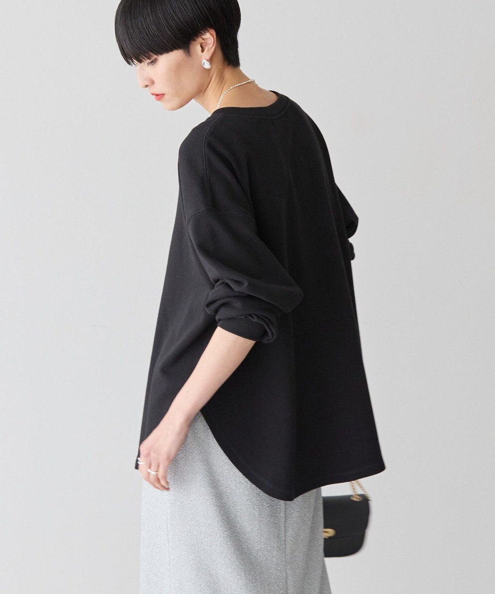 AMERICAN HOLIC ヘンリーネックラウンドミニ裏毛プルオーバー 