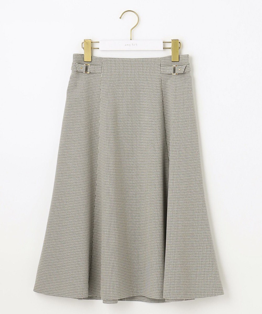 ANY SIS 【洗える】サイドバックルライト スカート 
