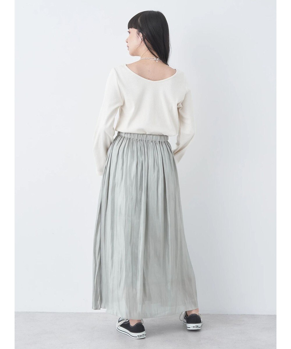 earth music&ecology シャイニーギャザースカート 